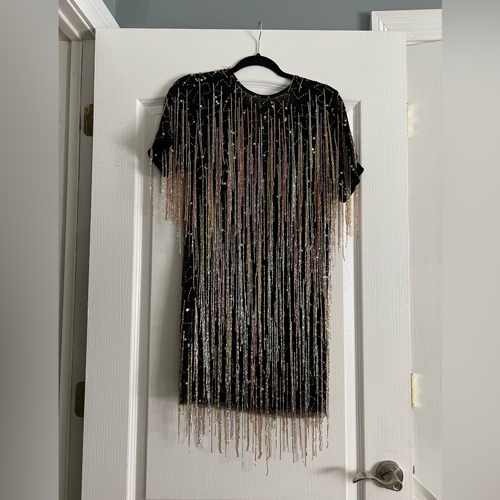 Nasty Gal sequin beaded mini dress